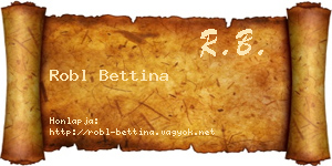 Robl Bettina névjegykártya